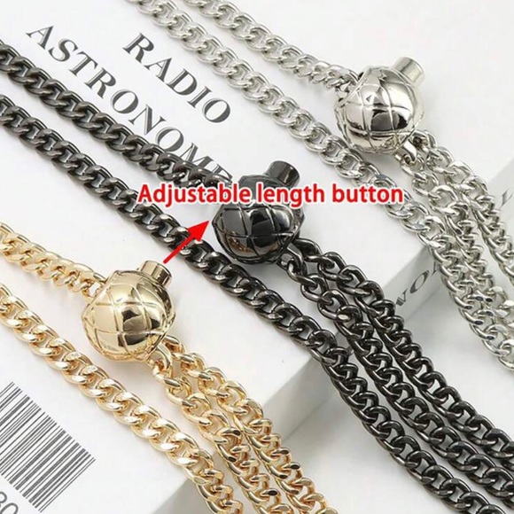 Silver Ball Aftermarket Adjustable Length Replacement Chain 47.24" - Picture 3 of 8